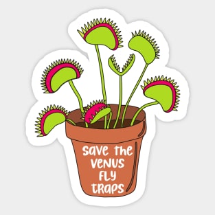 Save the Venus Fly Traps Sticker